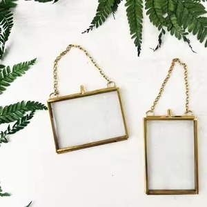 Sophisticated Metal Glass Photo <b>Frame</b> <b>Wall</b> Hanging <b>Picture</b> Holder Modern Interior Decor Stylish Home Display - Product Image 3