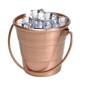 Premium Look Stainless Steel Ice Bucket Round Modern Design Rust Resistant Party <b>Cooler</b> With Scoop Wedding Party Ice Bucket - Product Image 6