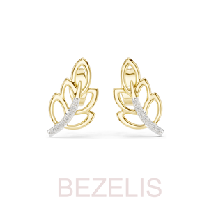 Boucles d'oreilles clous en diamant de laboratoire 14K, coupe ronde classique, bijoux fins pour tous les jours, cadeau de mariage, accessoire de luxe - Product Image 3