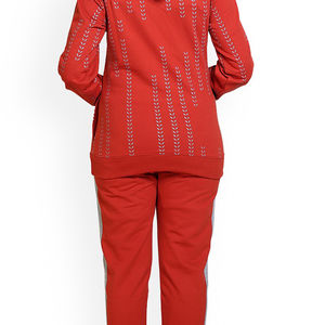 Survêtements décontractés pour femmes, couleur unie, automne, personnalisables, 2 pièces, 100 % coton, molleton écologique, pour entraînement sportif et jogging, vente en gros - Product Image 2