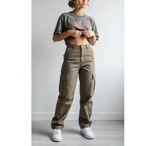 Pantalones Cargo de Secado Rápido Ecológicos Personalizados para Mujer, Estilo Overol, Tejido de Punto, Poliéster/Algodón, Estilo Urbano, Gran Venta - Product Image 6