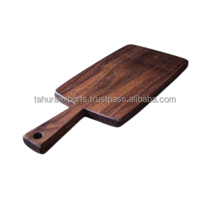Premium lujoso más nuevo diseño único hecho a mano mango madera tabla de cortar utensilios de cocina vegetales cortar bloques de madera - Product Image 4