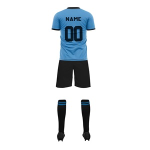 Conjunto de Camiseta de Fútbol Sublimada Rosa y Negra, Manga Corta, Cuello Redondo, Absorbe la Humedad, Ropa Deportiva para Todas las Temporadas, Unisex para Adultos - Product Image 6