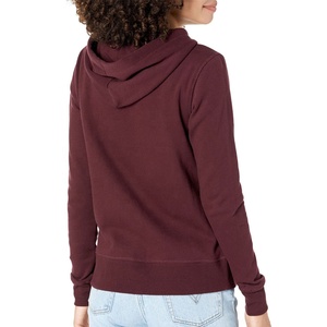Moda mujer cremallera completa Sudadera con capucha casual streetwear gota hombro figuras transpirable respetuoso del medio ambiente sudaderas de punto - Product Image 2