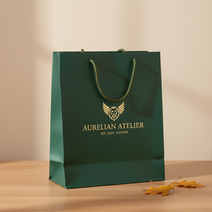 Eco-Friendly Recyclable Christmas <b>Wrapping</b> <b>Paper</b> Bags Luxury Glossy Lamination <b>Paper</b> Bags Custom Logo for Holiday Supermarket - Product Image 1