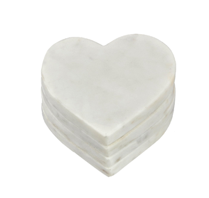 Top Selling Sale Stone <b>Coaster</b> Table Accessory Luxury Flower Shape Brass Design <b>Marble</b> <b>Coaster</b> Set - Product Image 3