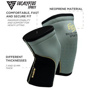 Rodilleras de Compresión Ajustables y Transpirables con Logotipo Personalizado, Rodilleras de Neopreno Rígido de 7 mm de Alta Resistencia para Levantamiento de Pesas, Soporte para Rodilla de Gimnasio, OEM - Product Image 2