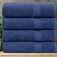 Ensemble de serviettes de bain en coton turc à séchage rapide de luxe 4 pièces Serviette de gros écologique durable