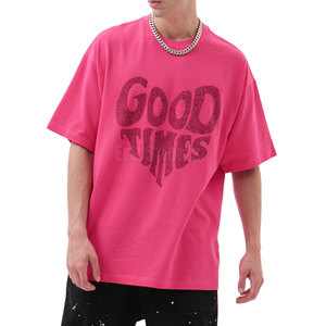 T-shirt en strass pour homme, vêtements de mode, tissu respirant, fabrication en usine, meilleur prix, chemise en strass - Product Image 4