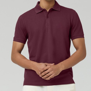 Polo en coton pur pour hommes, broderie personnalisée, vêtements de travail pour le golf, fabricant OEM - Product Image 2