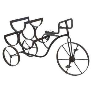 Free Standing Iron Beverage Rack Artistic Detailing <b>Vintage</b> Design Sustainable Material-Perfect for Displaying <b>Bottles</b> Holder - Product Image 3