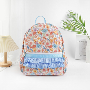 Factory Wholesale Low Moq Custom Quilting Bags Kids Toddler Cute School Bag New Fashion Floral Bow Printed Quilted <b>Backpacks</b> - Product Image 6