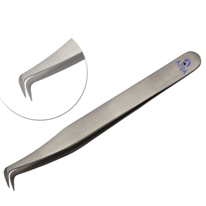 Pinzas de Acero Inoxidable para Especialistas en Cejas, Punta Puntiaguda, Mango Cómodo + Peine de Acabado de Lujo para Cejas Perfectas, Logotipo Personalizado - Product Image 2