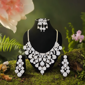Ensemble de colliers de mode American Diamond - Élégant et éblouissant - Product Image 3