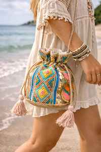 Bolso de mano indio Potli para mujer, regalo para madres, cartera de mano, lote al por mayor para bodas, regalo de Diwali de Glowin Fashion - Product Image 4