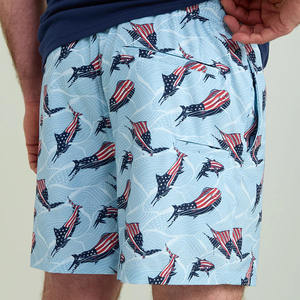 กางเกงชายหาดลำลองพิมพ์ลายดิจิทัลรุ่นล่าสุด สำหรับผู้ชาย สั่งทำโลโก้ได้ MOQ ต่ำ ป้องกันแบคทีเรีย ยืดหยุ่น ระบายอากาศได้ดี 100% - Product Image 2