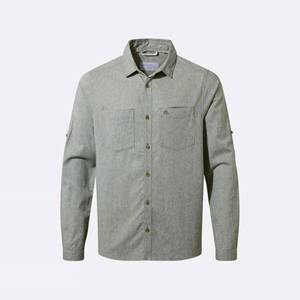 Chemises pour hommes de qualité supérieure en gros, en flanelle à manches longues, à carreaux, design personnalisé, en coton respirant, épais, style vintage décontracté - Product Image 5