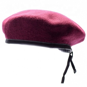 OEM ODM Custom Wool Berets Classic Vintage Officer Beret Hats for Men - Product Image 2