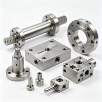 Komponen Mesin CNC Titanium Kustom OEM, Part Paduan Titanium Presisi untuk Peralatan Kelautan dan Mesin Industri
