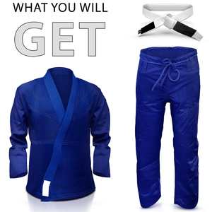 Uniforme de Judo Ligero, Diseño Estilo OEM, Tejido Transpirable de Poliéster/Algodón, Kimono para Artes Marciales y Entrenamiento - Product Image 1