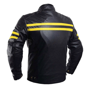 Chaquetas de Cuero Genuino para Hombre, Diseño OEM ODM Personalizado, Chaquetas de Motociclista de Alta Calidad, Moda en Cuero, Chaquetas de Cuero Tradicionales para Hombre - Product Image 4