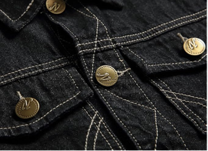 Chaleco Vaquero Vintage para Hombre SBEA IMPEX, Sin Mangas, Desgastado, Corte Ajustado, Casual, con Botones al Frente, para Otoño - Product Image 4