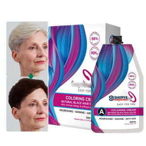 ครีมย้อมผมเคราตินสีดำ ลดราคาพิเศษ ปิดผมขาว 100% บำรุงเส้นผม สีติดทนนาน - Product Image 2