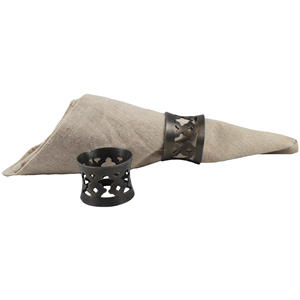 Porte-serviettes élégant du meilleur fournisseur pour la vaisselle Décors de fête de mariage avec anneau de serviette en laiton au design antique pour la fête - Product Image 6