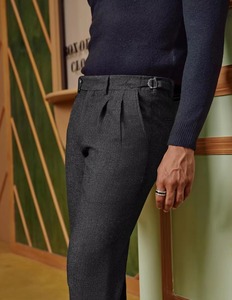 Pantalon décontracté respirant pour homme grande taille printemps-automne, taille élastique ajustée, coupe pantalon court - Product Image 5