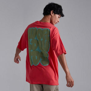 Camiseta de Manga Corta para Hombre, Color Personalizado, Impresión Puff, Alta Calidad, Estilo Urbano, Precio al por Mayor, Unisex, 100% Algodón, Talla Grande - Product Image 4