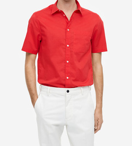 เสื้อเชิ้ตผู้ชายลายสัตว์ ผ้าซาตินถัก ทรงลำลอง คอกลม แห้งเร็ว ระบายอากาศดี สไตล์วินเทจ ลดราคาพิเศษ - Product Image 1