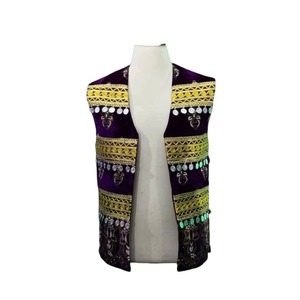 Handmade Mens Afghani Waistcoat Classic Embroidered Formal Traditional Wear Sleeveless Jacket Bulk Supply Vests Waistcoats - Product Image 1