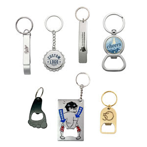 Décapsuleur porte-clés personnalisé en acier inoxydable/alliage de zinc avec impression UV, idéal pour souvenirs et cadeaux de mariage - Product Image 5