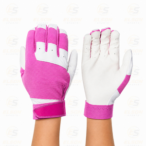 Custom Leather Baseball Batting Gloves with Durable Anti-Slip Superior Grip Breathable Eco-Friendly Gloves - Product Image 4
