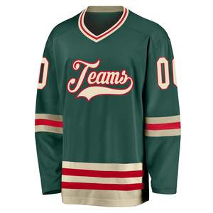 Jersey de Hockey sobre Hielo Blanco para Hombre, Manga Larga, Logotipo Bordado en 3D, Absorbente de Humedad, Algodón/Fibra de Bambú, Nombres y Números de Equipo Personalizados - Product Image 2