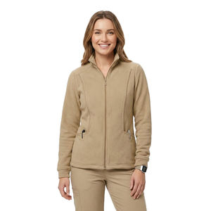 Chaqueta de uniforme médico para mujer a la moda, con cremallera completa, para enfermeras, uniforme de hospital, ropa de trabajo para doctoras, abrigo cálido, chaquetas de uniforme elásticas - Product Image 1