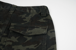 Jean baggy camouflage pour homme, pantalon en denim à jambe large, streetwear oversize, coupe ample, pantalon de skateboard, pantalon homme, pantalon femme - Product Image 6