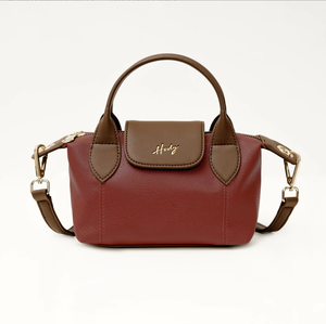 กระเป๋าถือผู้หญิง ZALINE BAG หนังสังเคราะห์ลายนูน สีน้ำตาล พร้อมตัวล็อค สำหรับเดินทางและใช้ในชีวิตประจำวัน - Product Image 6