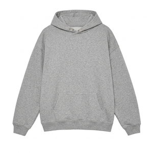 Sudadera con Capucha Unisex de Moda, Lisa, Mezcla de Algodón, Informal, para Bordar e Imprimir - Product Image 1