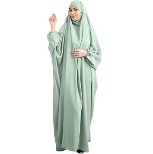 LOW MOQ Wholesale Islamic Clothing Qatar Abaya Solid Color with Edge for Women Burqa Turkish Muslim Dress Dubai Abaya Breathable - Product Image 1