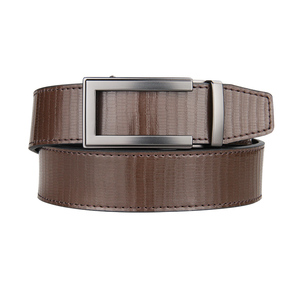Cinturón de Cuero para Hombre, Cinturones de Cuero Genuino de Alta Calidad, Hebilla Automática, Ajustable, Sin Agujeros, Cinturón para Jeans, Personalizado - Product Image 2