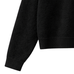 Pull-over d'hiver décontracté pour femme, col roulé brodé, 100 % acrylique, couleur personnalisable sur le devant, respirant, long, Noël 2026 - Product Image 5