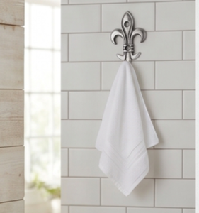 Vintage Fleur De Lis Wall <b>Hook</b> Metal Single <b>Hook</b> For Clothing Storage Decorative Design Anti Rust Finish Stylish Home Decor - Product Image 3