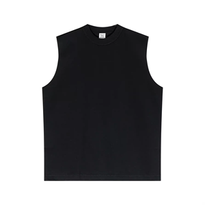 Débardeur en coton personnalisé pour homme, sans manches, pour la gym, le fitness, la musculation, vente en gros OEM - Product Image 2