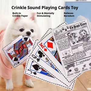 Cotton Crinkle Paper <b>Dog</b> Toy-Cartoon Lifelike Design Soft Fabric Interactive Chewing Exercise Toy Boredom Buster for Small <b>Dogs</b> - Product Image 2