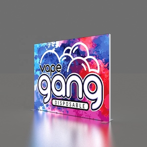 10x8ft Nhôm Hồ Sơ Modular Xách Tay Silicone Cạnh <span class=keywords><strong>Backlit</strong></span> Vải Hiển Thị SEG <span class=keywords><strong>LED</strong></span> Lightbox Khung - Product Image 1