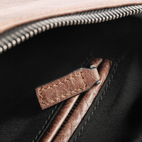 Pochette en cuir noble avec fermeture éclair et décoration lettre, sac enveloppe, pochette de 7 pouces, mode unisexe, haute qualité