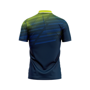 Polo de tennis imprimé de vêtements de sport en polyester personnalisés unisexe, vêtements de golf et de pickleball Fabricant d'uniformes de vêtements de marque OEM ODM - Product Image 2