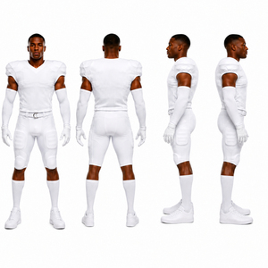 Uniforme de Fútbol Americano para Adultos, Manga Corta, Impresión Sublimada, Jersey Ecológico con Almohadillas Integradas, Pantalones a Juego para Práctica - Product Image 6