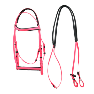 Brida para Caballo de Cuero Genuino Hecha a Mano de Alta Calidad Profesional con Forma Anatómica, Riendas de Roper y Bocado Acolchado Ajustable Suave H - Product Image 6